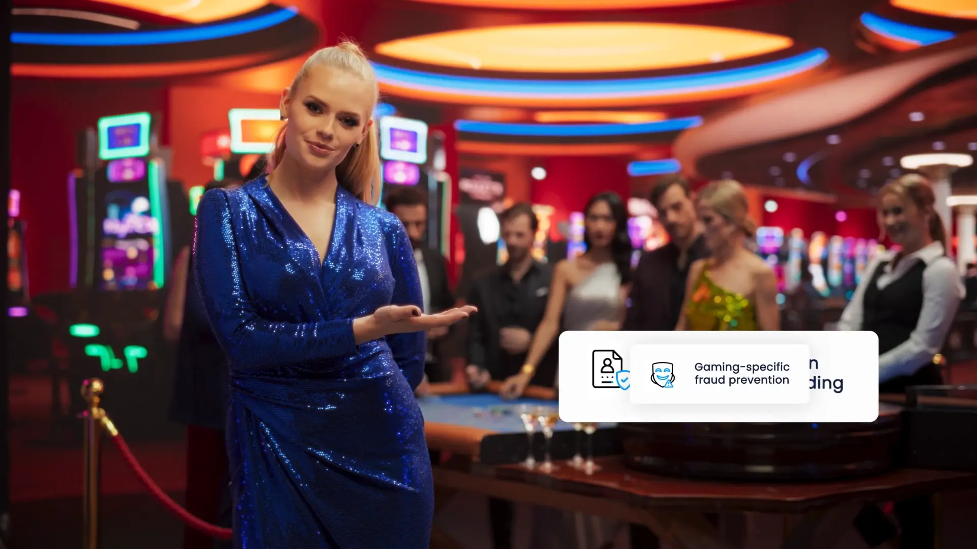 Gaming industry verify players, preventing fraud illustration